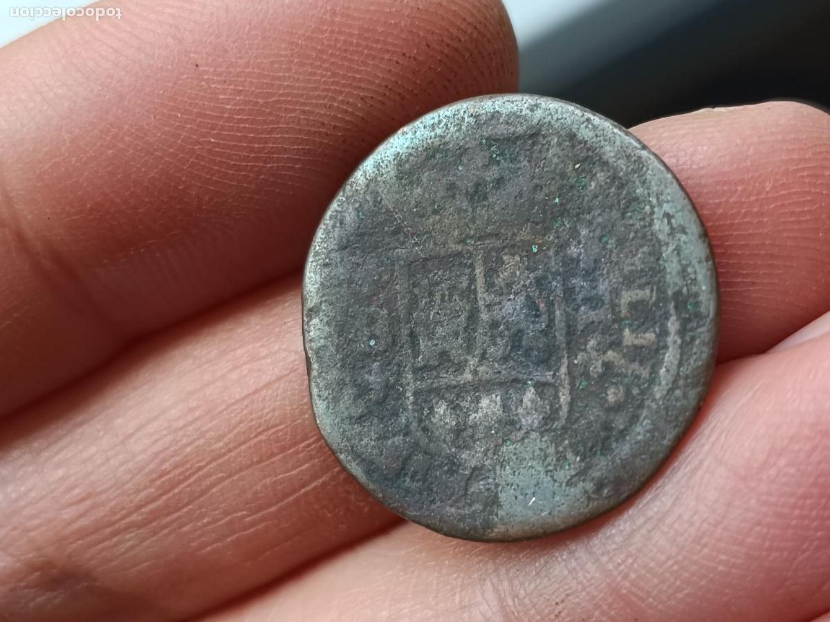 Coins of Spain: 4 maravedis, moneda antigua