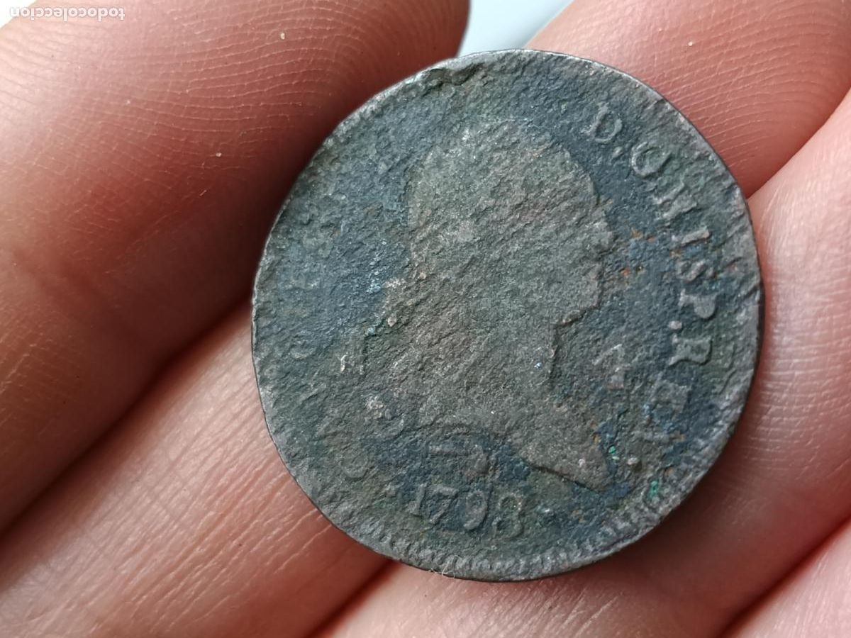 Monedas de Espa&ntilde;a: 4 maravedis de 1798 Carlos IV - Foto 1