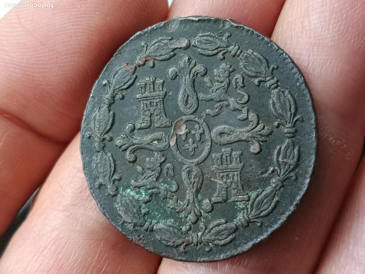 Monedas de Espa&ntilde;a: 8 Maravedis. Carlos III 1788 - Foto 2