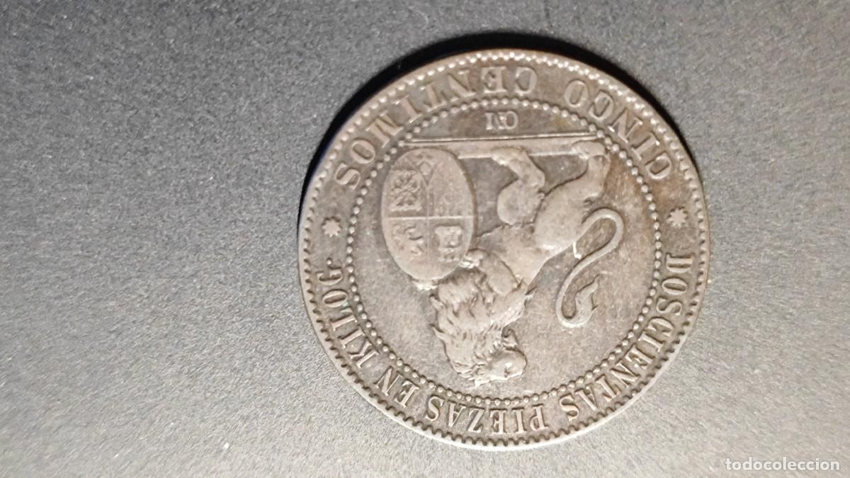 Monedas de Espa&ntilde;a: MONEDA GOBIERNO PROVISIONAL 1870 5 CENTIMOS BC++ - Foto 2