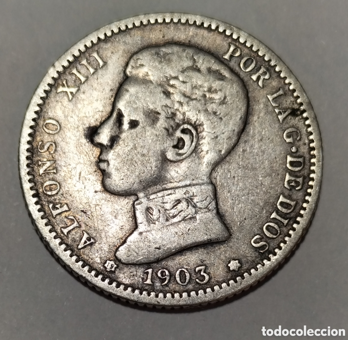 Monedas de Espa&ntilde;a: Moneda 1 Peseta 1903 Espa&ntilde;a. - Foto 1