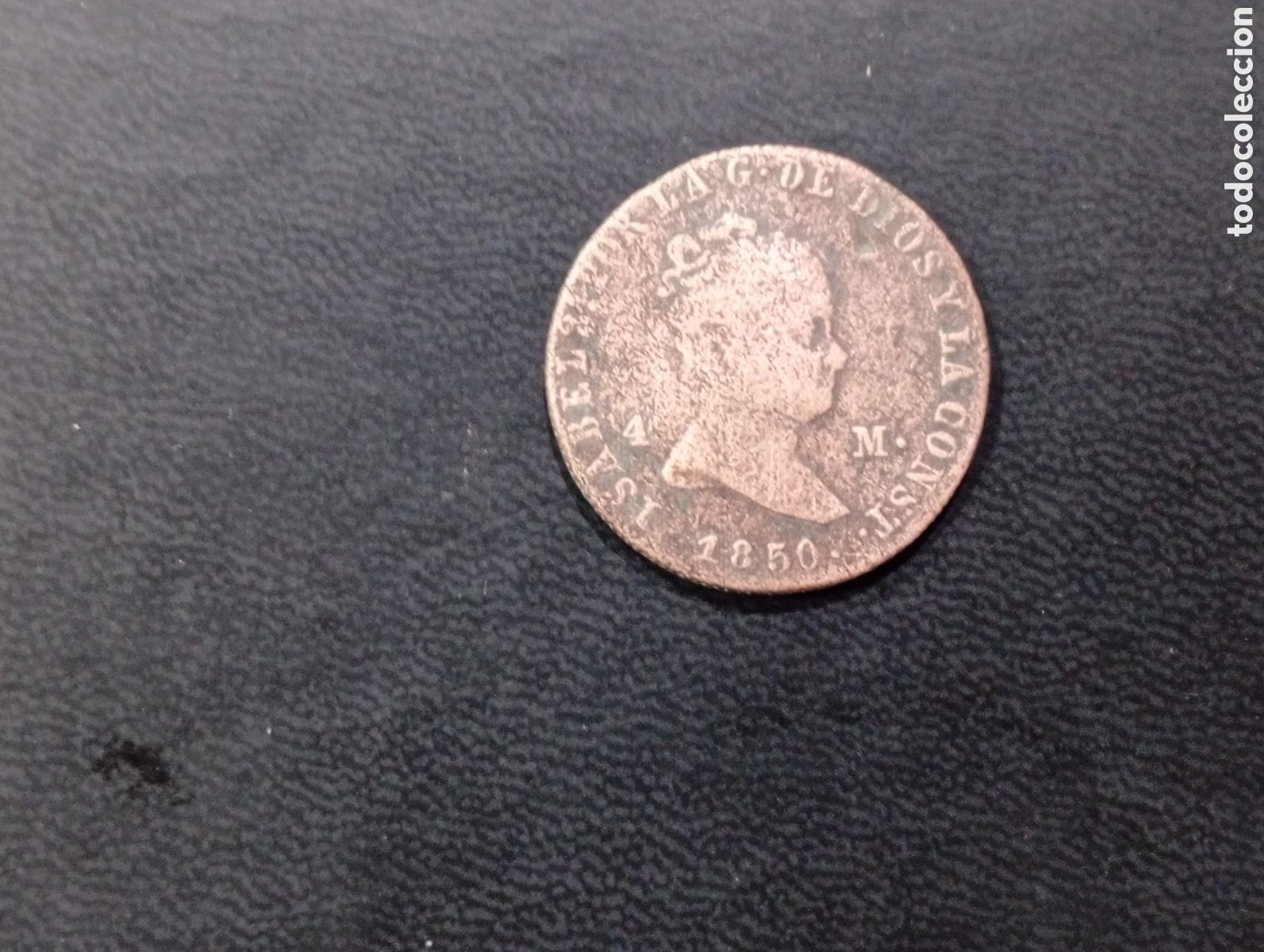 Monedas de Espa&ntilde;a: Moneda 4 maravedis Isabel II 1840 - Foto 1