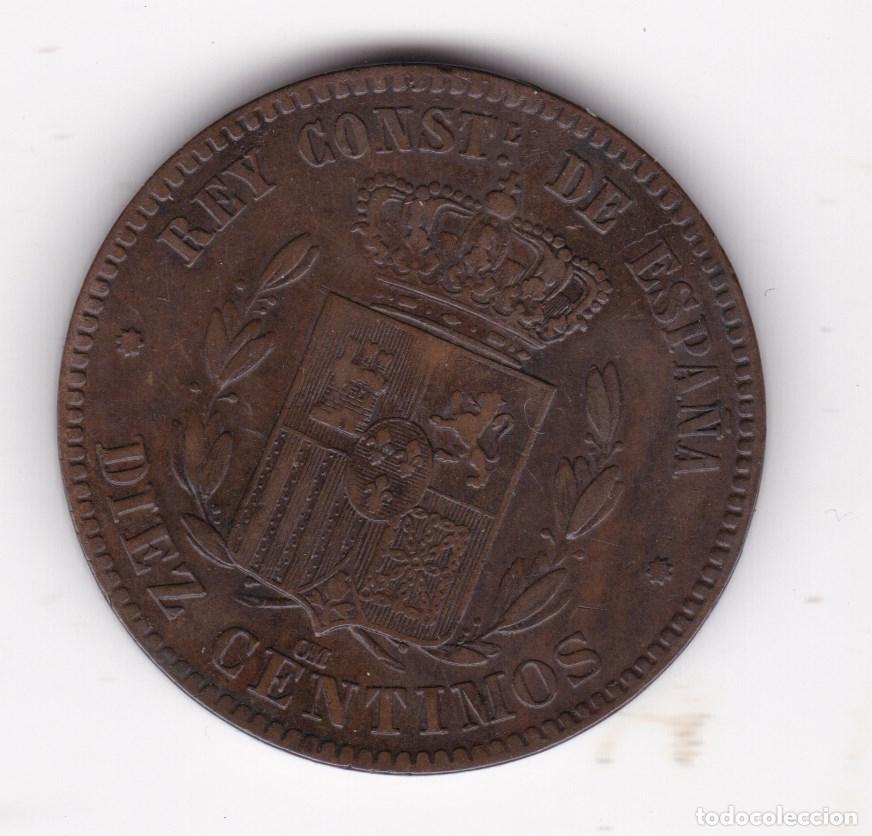 Monedas de Espa&ntilde;a: FC8-13- Moneda 10 Cts Alfonso XII 1877. EBC - Foto 2