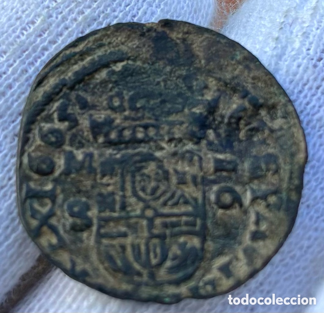 Monedas de Espa&ntilde;a: Moneda 16 Maravedis 1663 Madrid. FELIPE IV - Foto 4