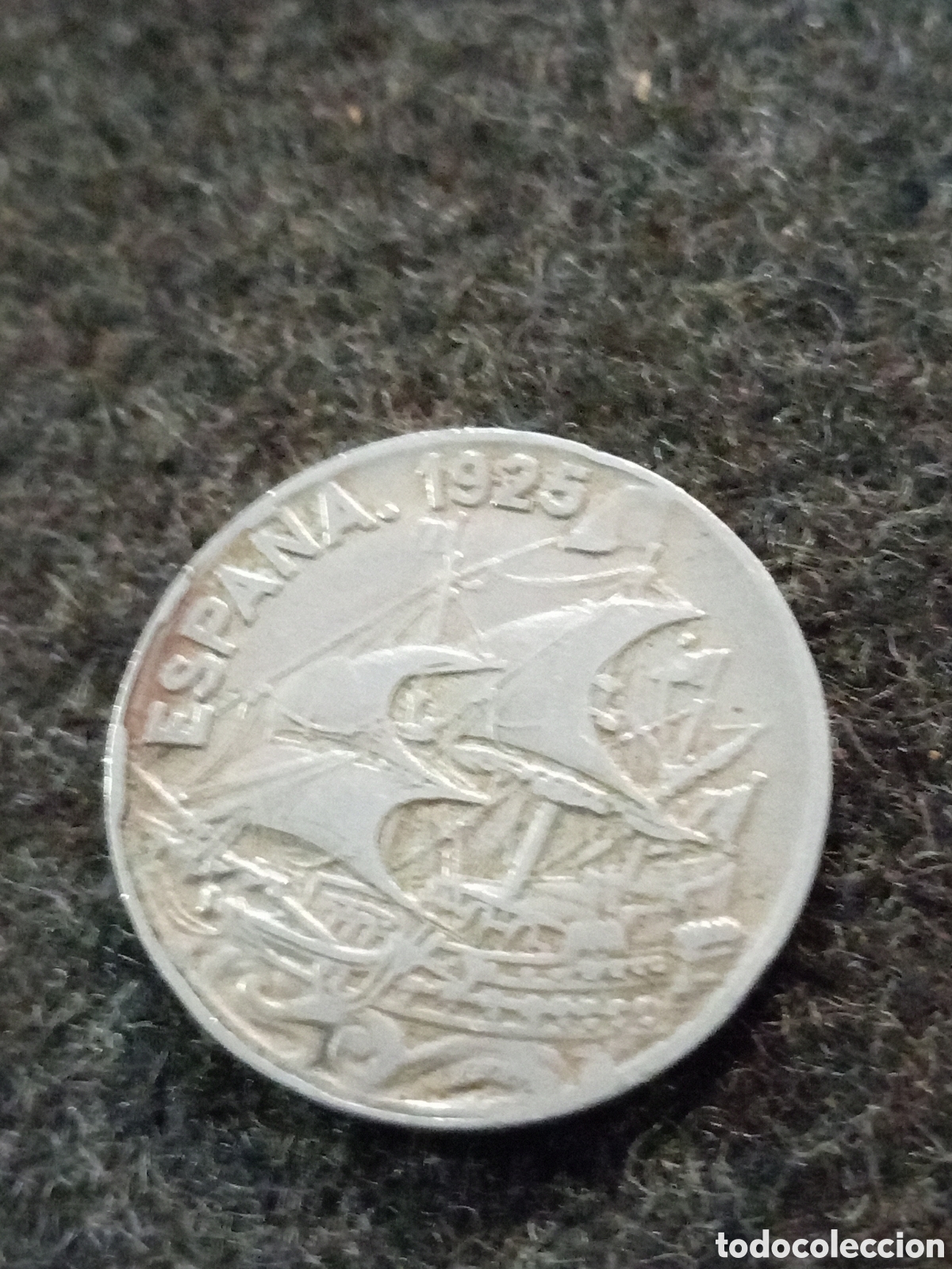 Monedas de Espa&ntilde;a: Moneda de 25 c&eacute;ntimos de Espa&ntilde;a - Foto 3