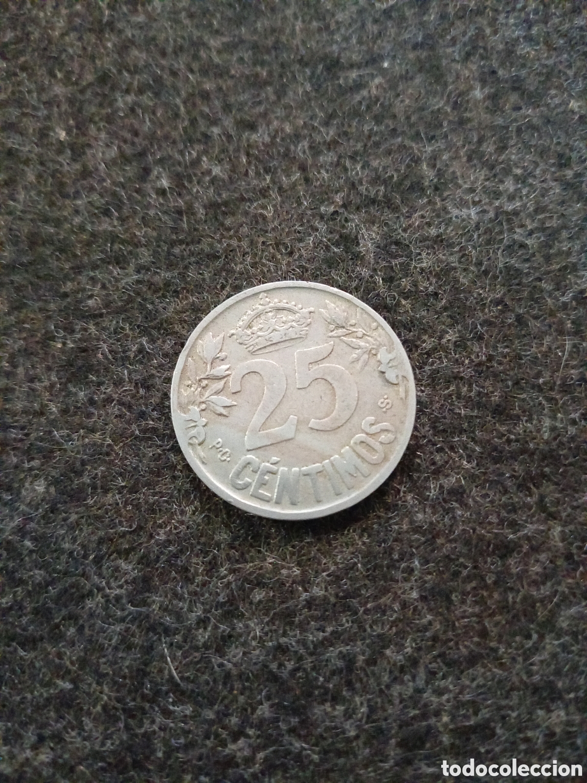 Monedas de Espa&ntilde;a: Moneda de 25 c&eacute;ntimos de Espa&ntilde;a - Foto 1