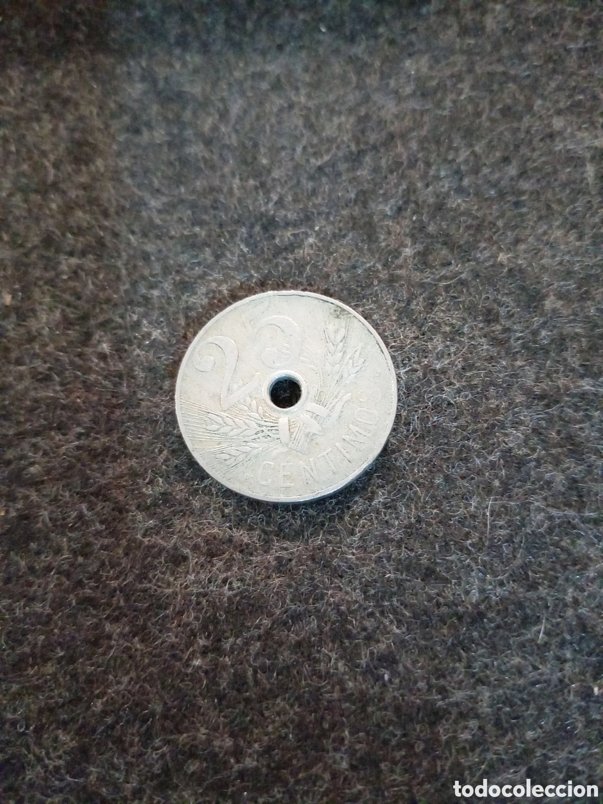 Monedas de Espa&ntilde;a: Moneda de 25 c&eacute;ntimos de Espa&ntilde;a - Foto 2