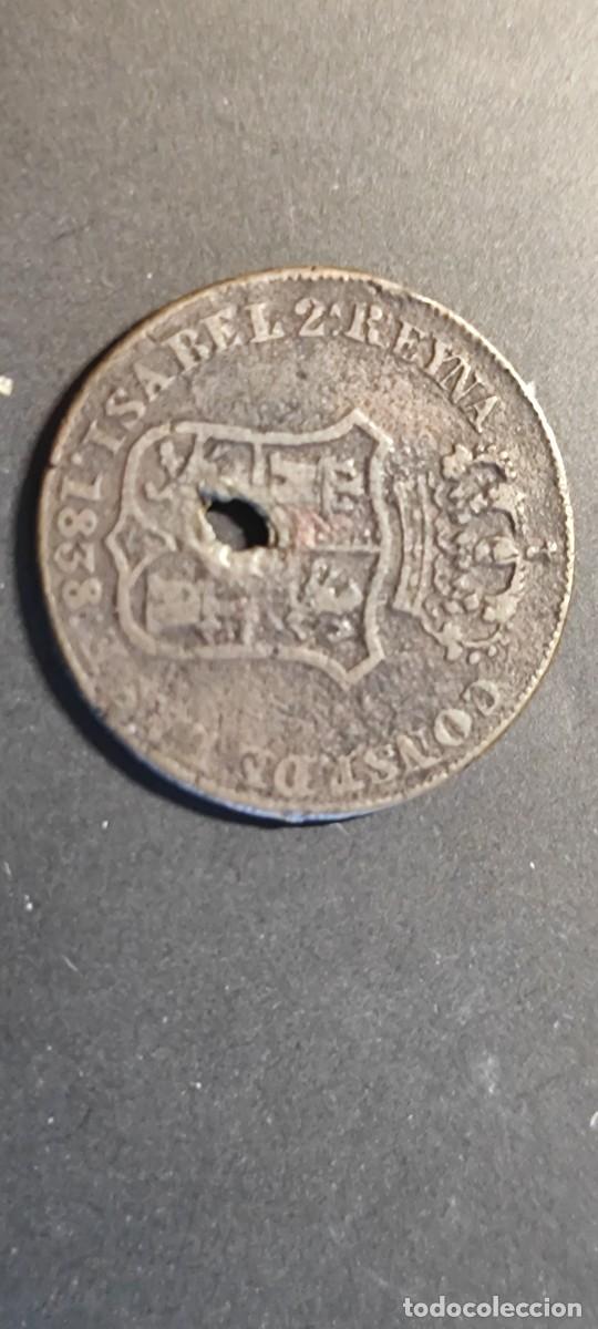 Monedas de Espa&ntilde;a: MONEDA ISABEL 2&ordf; CATALU&Ntilde;A 3 CUARTOS 1838 BC- - Foto 2