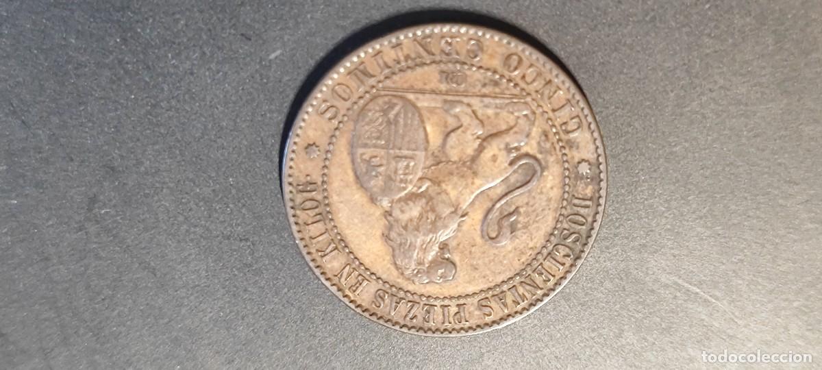Monedas de Espa&ntilde;a: MONEDA GOBIERNO PROVISIONAL 5 CENTIMOS 1870 CECA OM BC++ - Foto 2