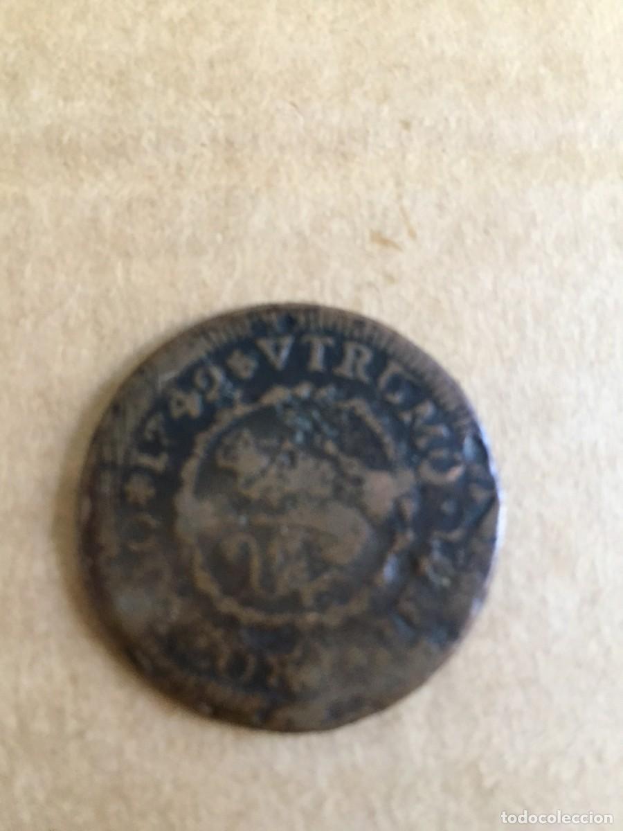 Monedas de Espa&ntilde;a: Moneda de 4 Maravedis, Felipe V, 1742 - Foto 2