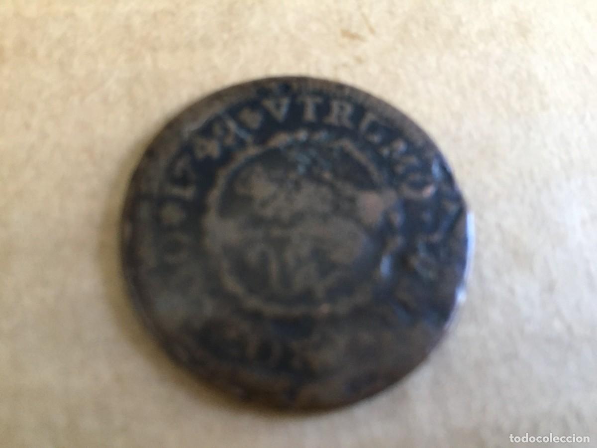 Monedas de Espa&ntilde;a: Moneda de 4 Maravedis, Felipe V, 1742 - Foto 3