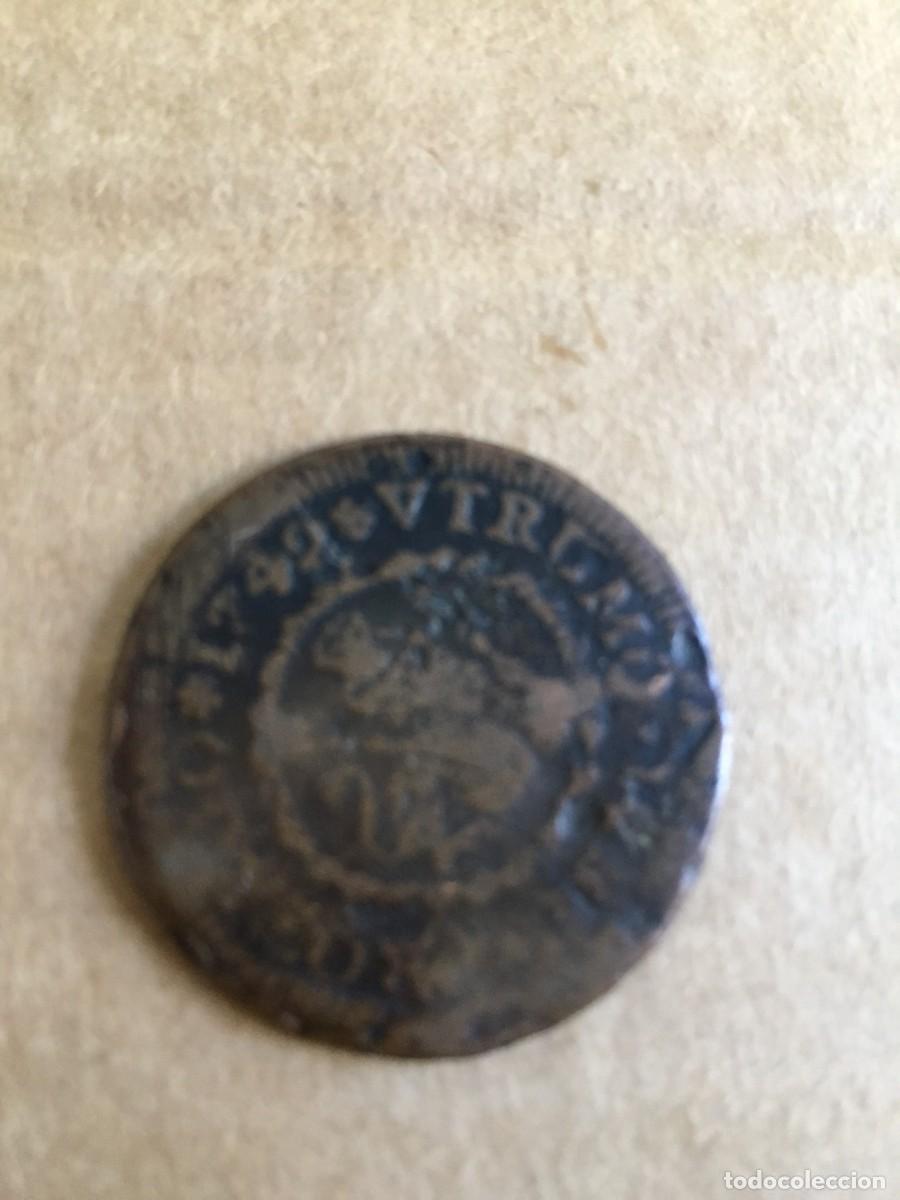 Monedas de Espa&ntilde;a: Moneda de 4 Maravedis, Felipe V, 1742 - Foto 4