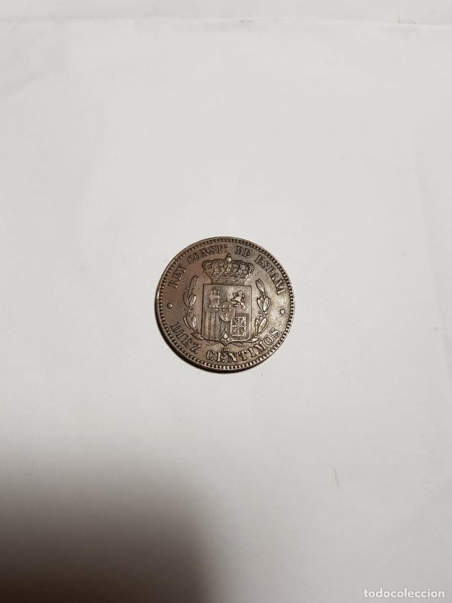 Monedas de Espa&ntilde;a: ALFONSO XII- 10 CENTIMOS-1878 - Foto 2