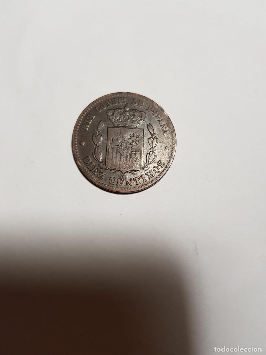 Monedas de Espa&ntilde;a: ALFONSO XII- 10 CENTIMOS-1879 - Foto 2