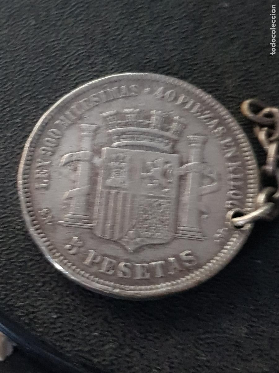 Monedas de Espa&ntilde;a: 5 PESETAS GOBIERNO PROVISIONAL 1870 - Foto 4