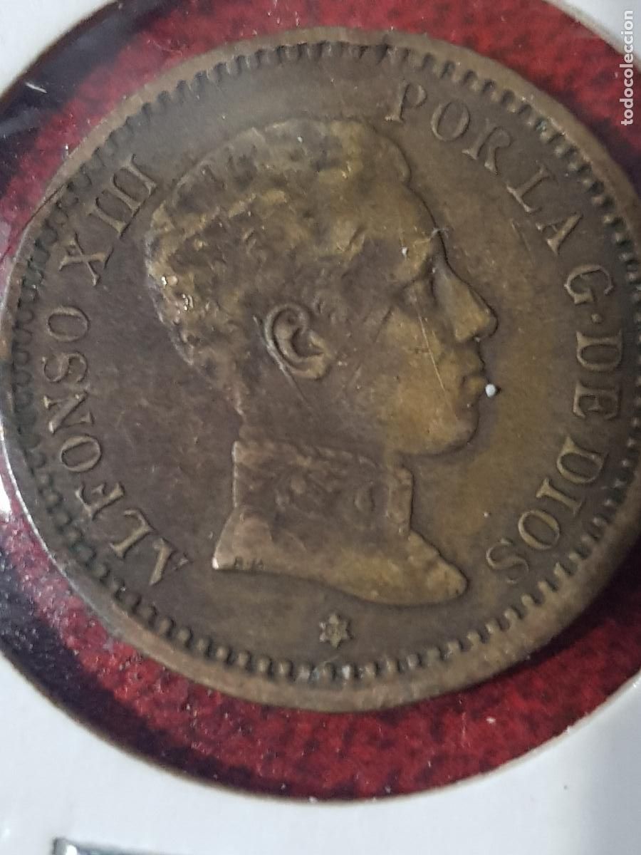 Monedas de Espa&ntilde;a: 2 CENTIMOS DE ALFONSO XIII A&Ntilde;O 1905 - Foto 3