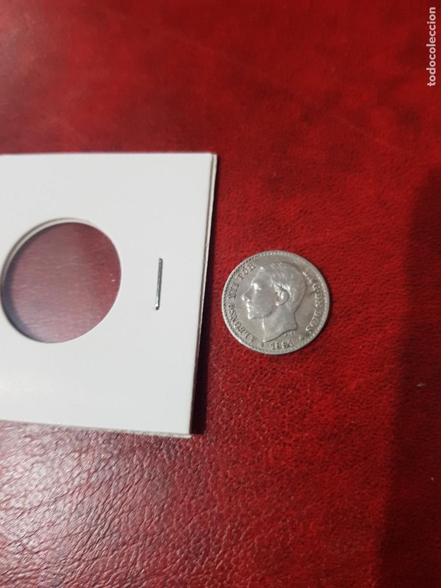Monedas de Espa&ntilde;a: MONEDA DE 50 CENTIMOS ALFONSO XII 1981-ESTRELLAS 8-1 - Foto 3