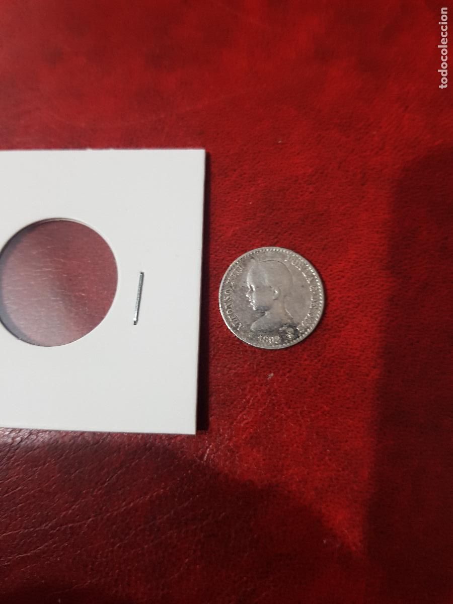 Monedas de Espa&ntilde;a: MONEDA DE 50 CENTIMOS ALFONSO XII 1981-ESTRELLAS 9-2 - Foto 3