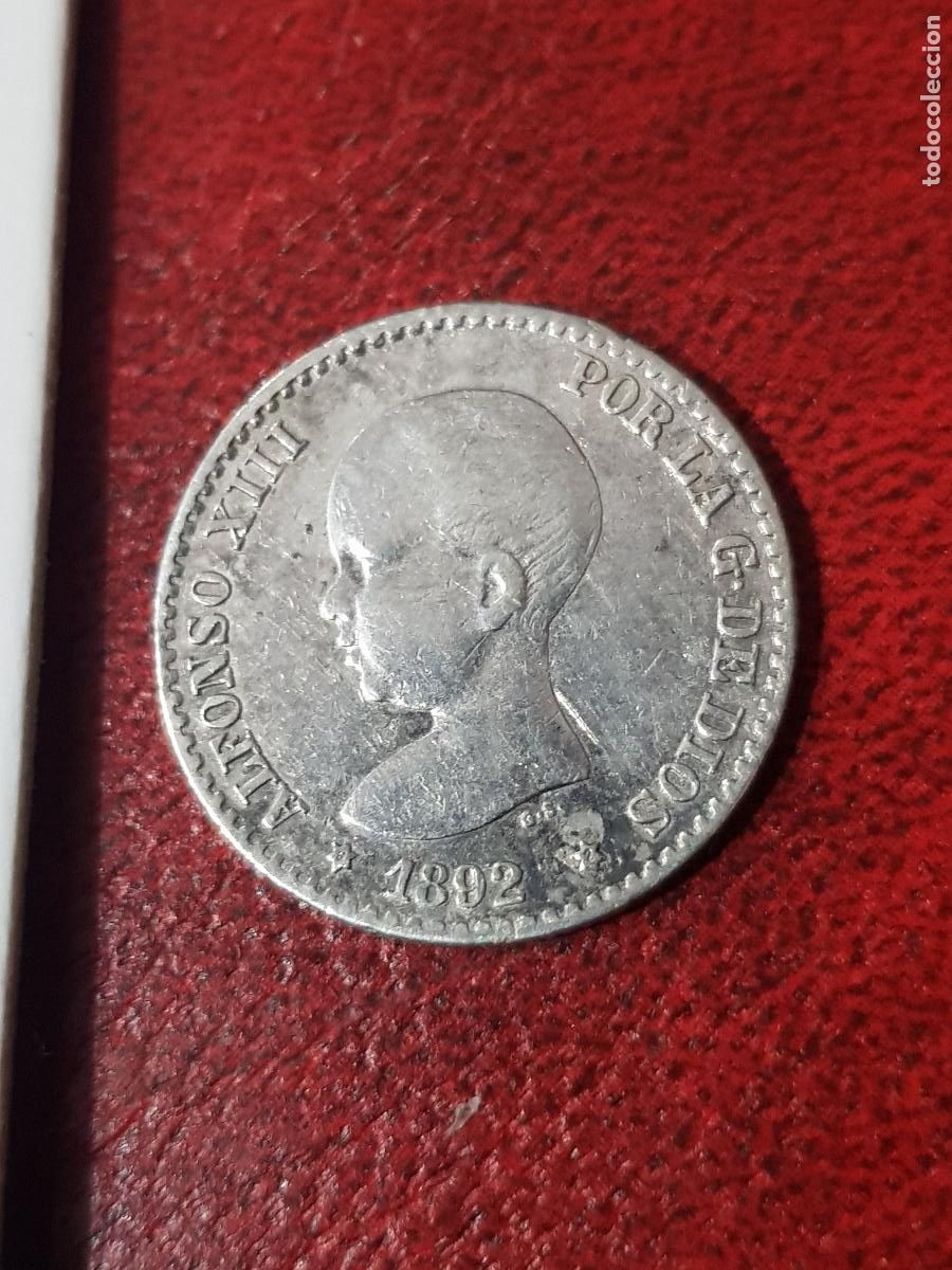 Monedas de Espa&ntilde;a: MONEDA DE 50 CENTIMOS ALFONSO XII 1981-ESTRELLAS 9-2 - Foto 1