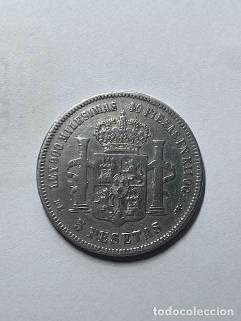 Monedas de Espa&ntilde;a: 5 Pesetas 1875 Alfonso XII - Foto 2