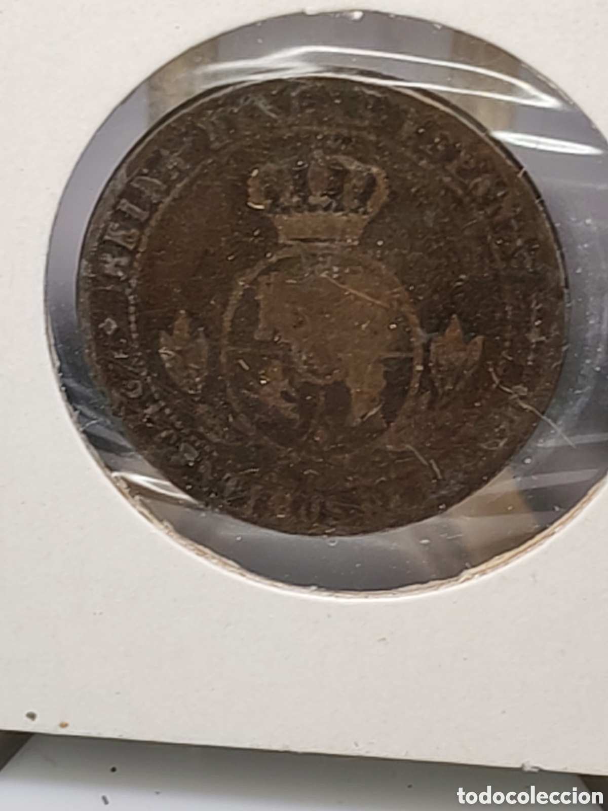 M&uuml;nzen von Spanien: Moneda Isabel II. 8 maravedis. 1848. Segovia. 1768-94.