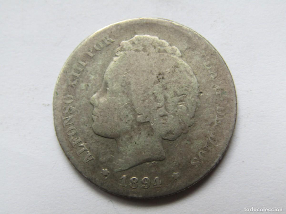 Monedas de Espa&ntilde;a: 1 PESETA DE PLARA 1894 - Foto 1
