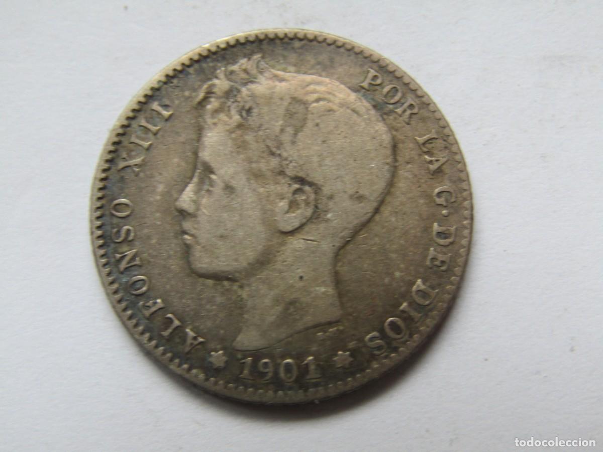 Monedas de Espa&ntilde;a: 1 PESETA DE PLATA 1901 - Foto 1