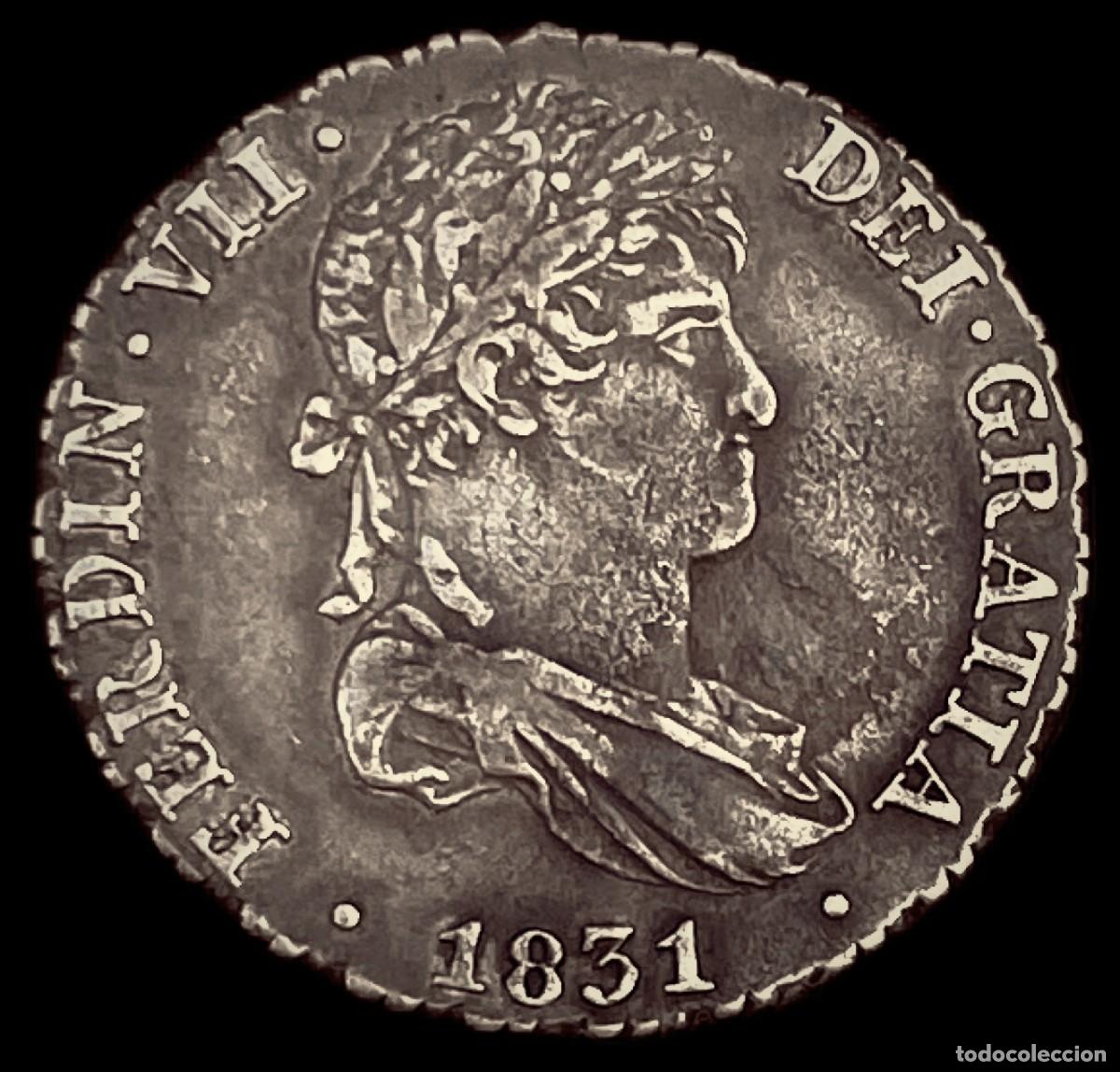 Monedas de Espa&ntilde;a: Real Fernando VII Sevilla - Foto 1