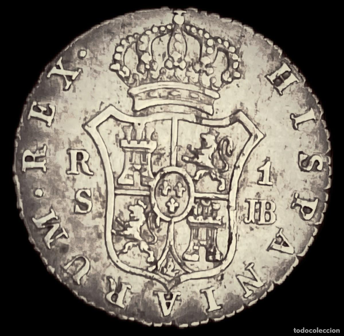 Monedas de Espa&ntilde;a: Real Fernando VII Sevilla - Foto 2