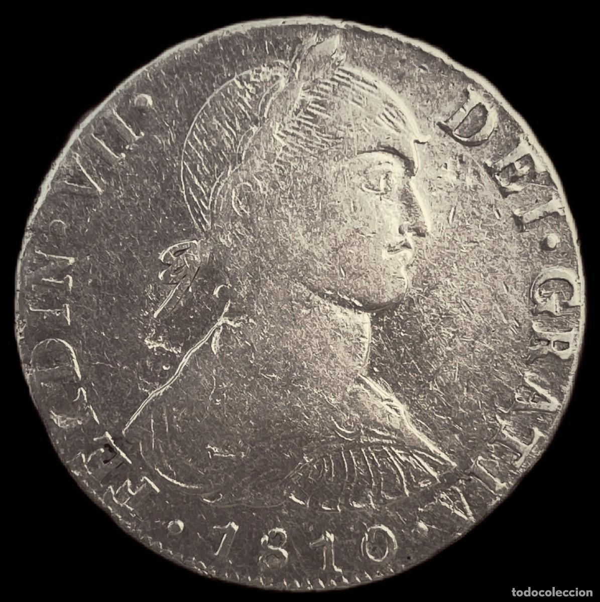 Monedas de Espa&ntilde;a: 8 Reales Fernando VII Lima - Foto 1