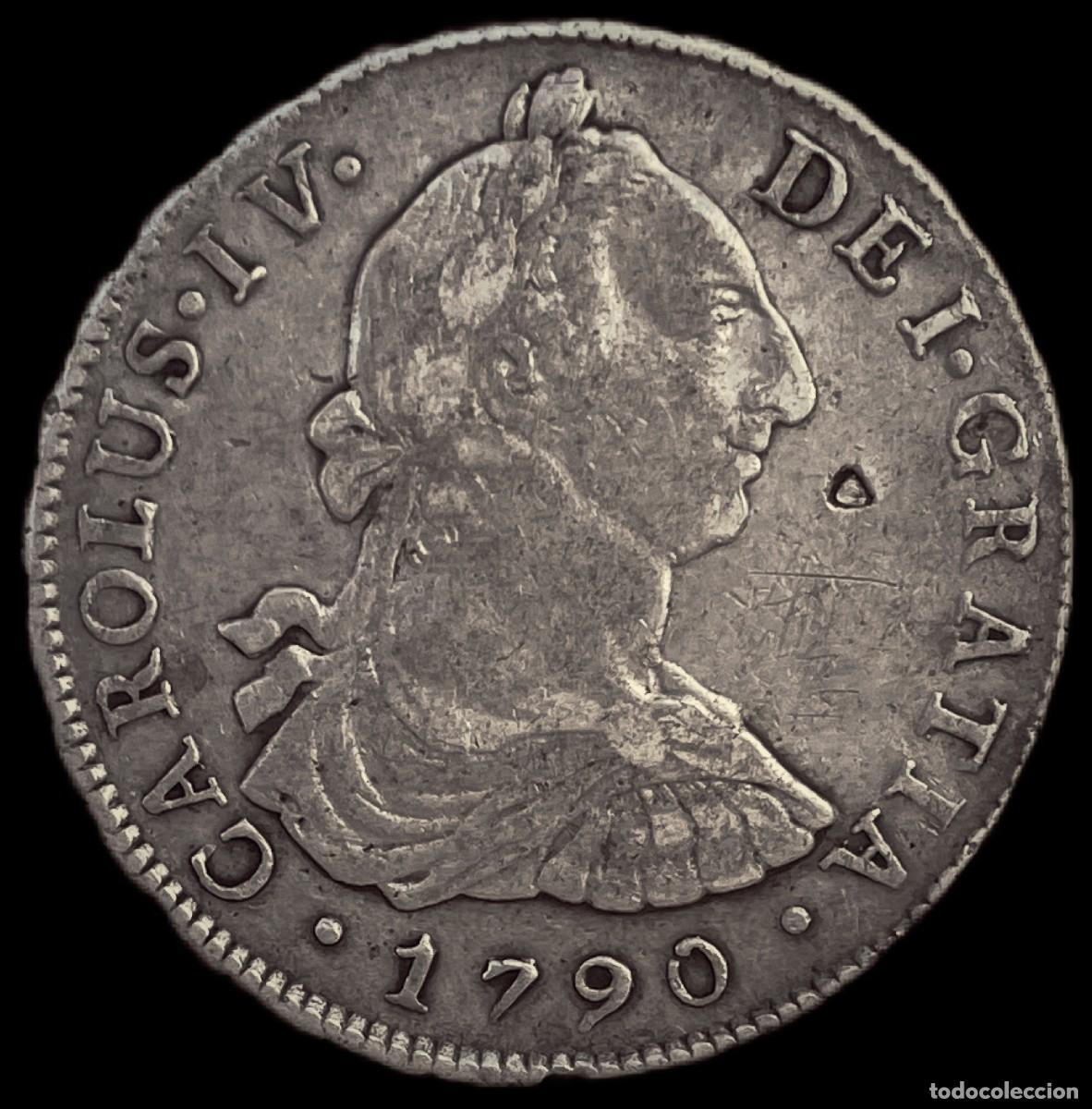 Monedas de Espa&ntilde;a: 8 Reales Carlos IV Lima - Foto 1