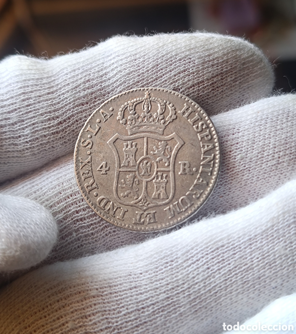 Monedas de Espa&ntilde;a: 4 reales N&aacute;poleon 1812 plata - Foto 3