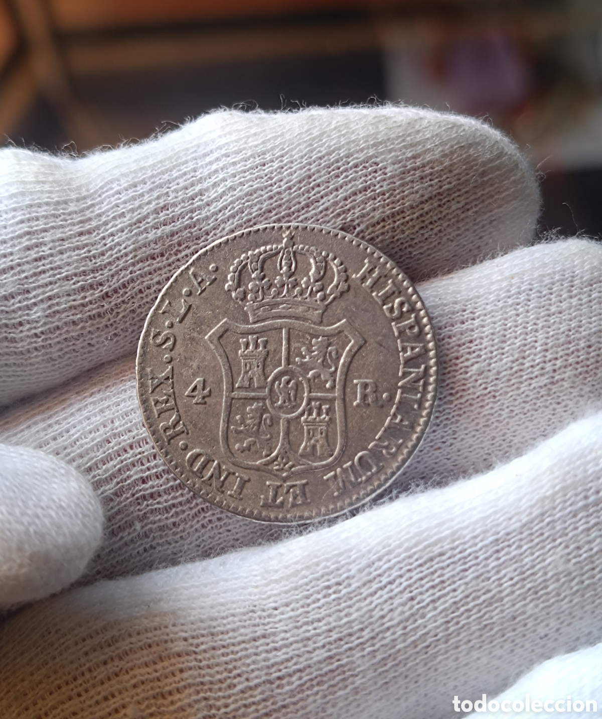 Monedas de Espa&ntilde;a: 4 reales N&aacute;poleon 1812 plata - Foto 4