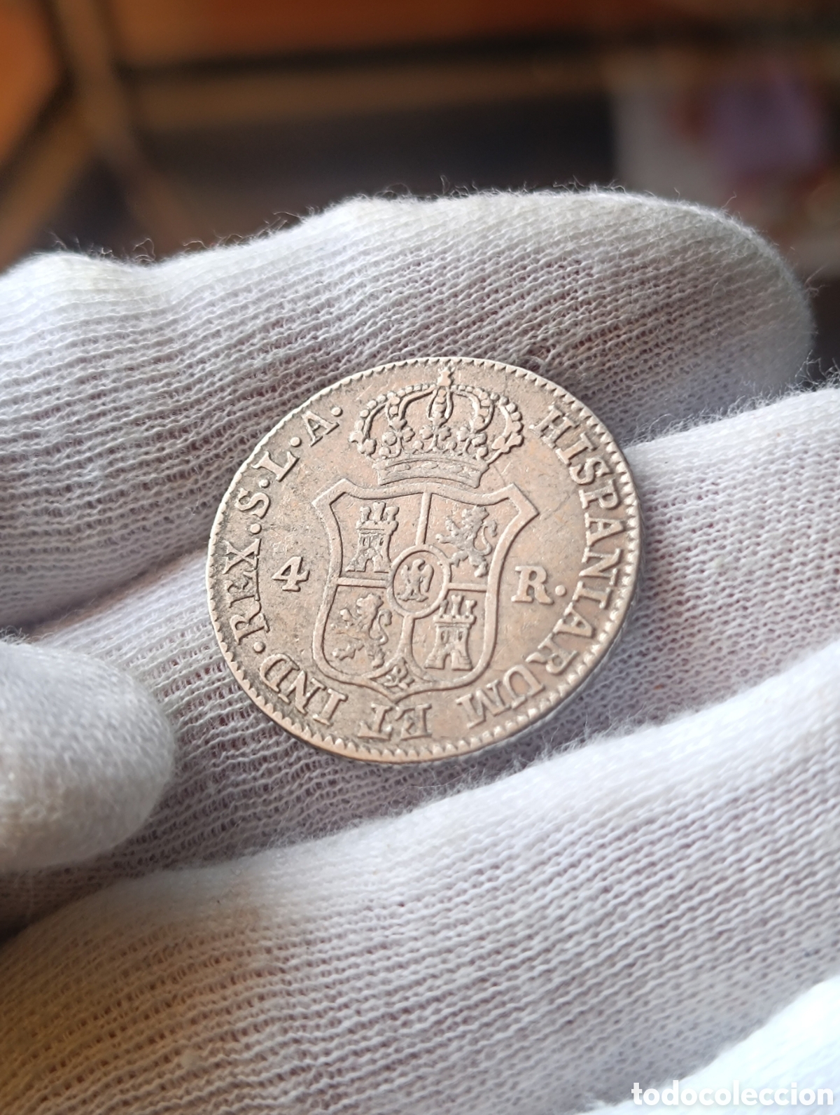 Monedas de Espa&ntilde;a: 4 reales N&aacute;poleon 1812 plata - Foto 5