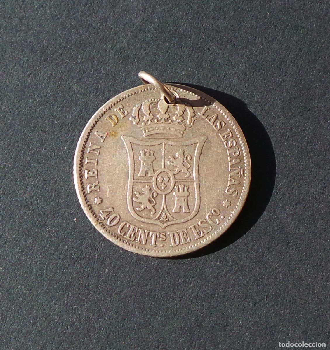 Monedas de Espa&ntilde;a: ISABEL II.- 40 C&Eacute;NTIMOS DE ESCUDO. 1866. - Foto 1