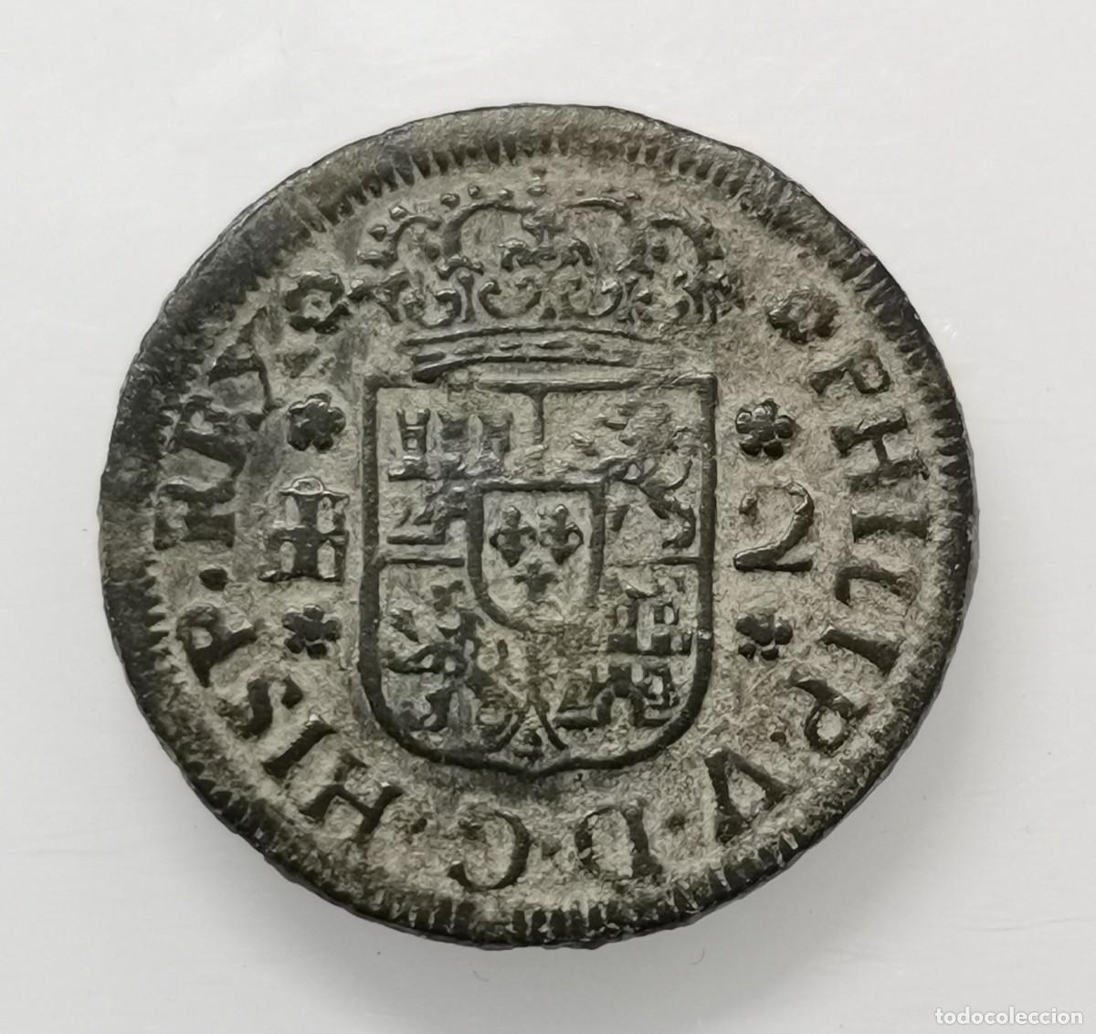 Monedas de Espa&ntilde;a: Felipe V - 2 Maraved&iacute;s 1745 Segovia. - Foto 1