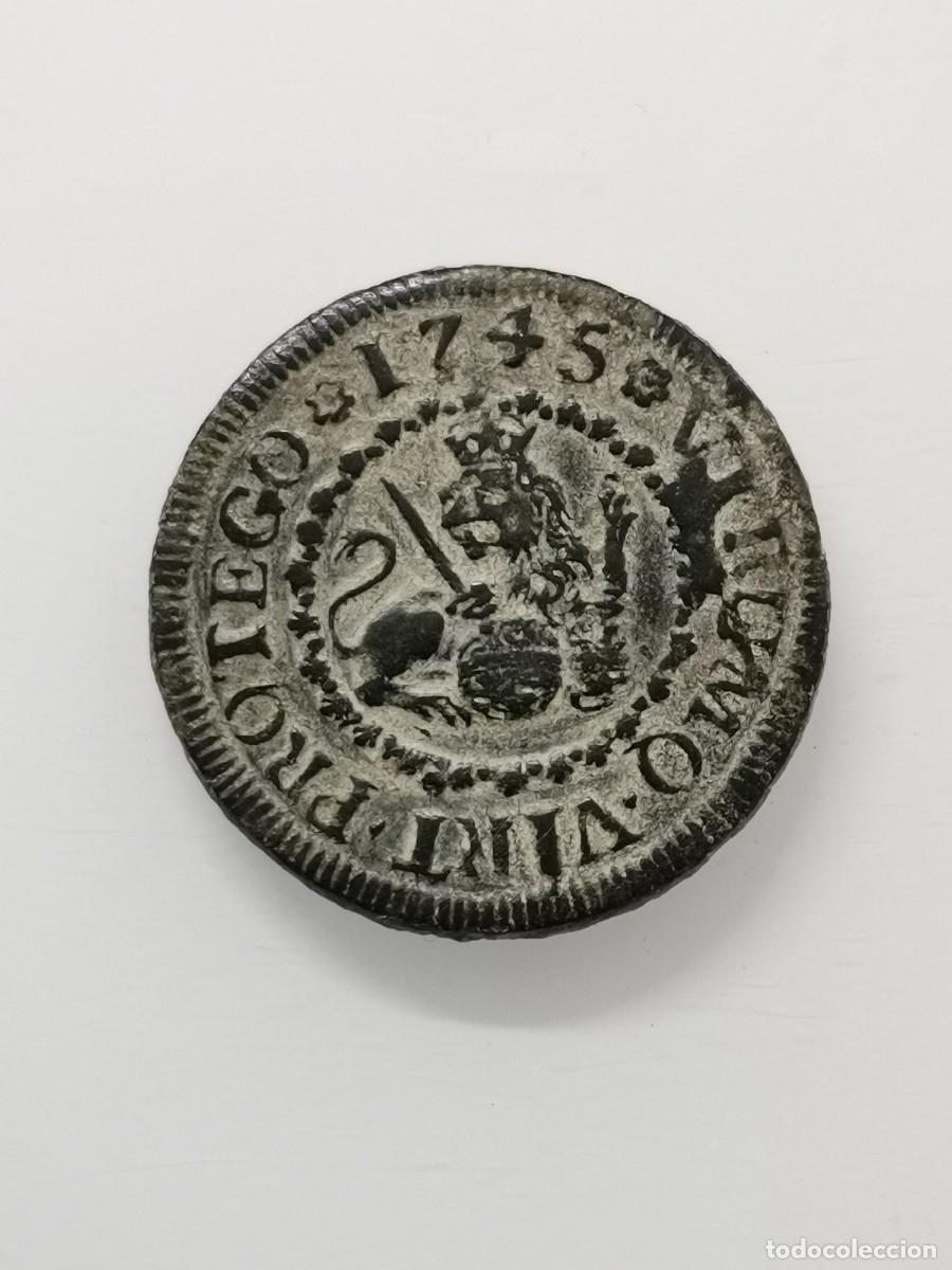 Monedas de Espa&ntilde;a: Felipe V - 2 Maraved&iacute;s 1745 Segovia. - Foto 2