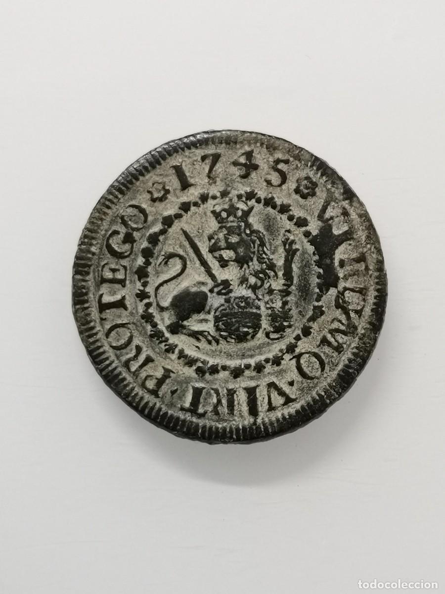 Monedas de Espa&ntilde;a: Felipe V - 2 Maraved&iacute;s 1745 Segovia. - Foto 4