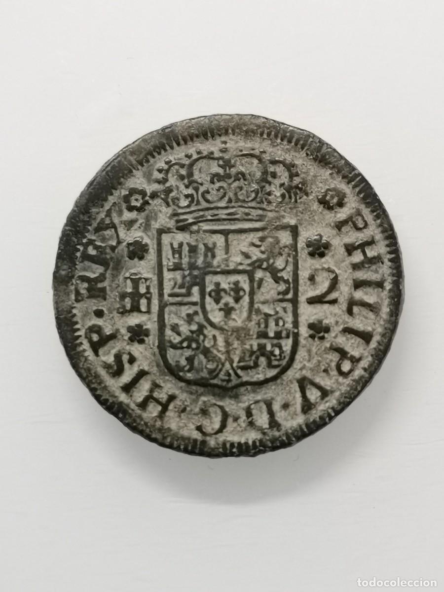 Monedas de Espa&ntilde;a: Felipe V - 2 Maraved&iacute;s 1745 Segovia. - Foto 5