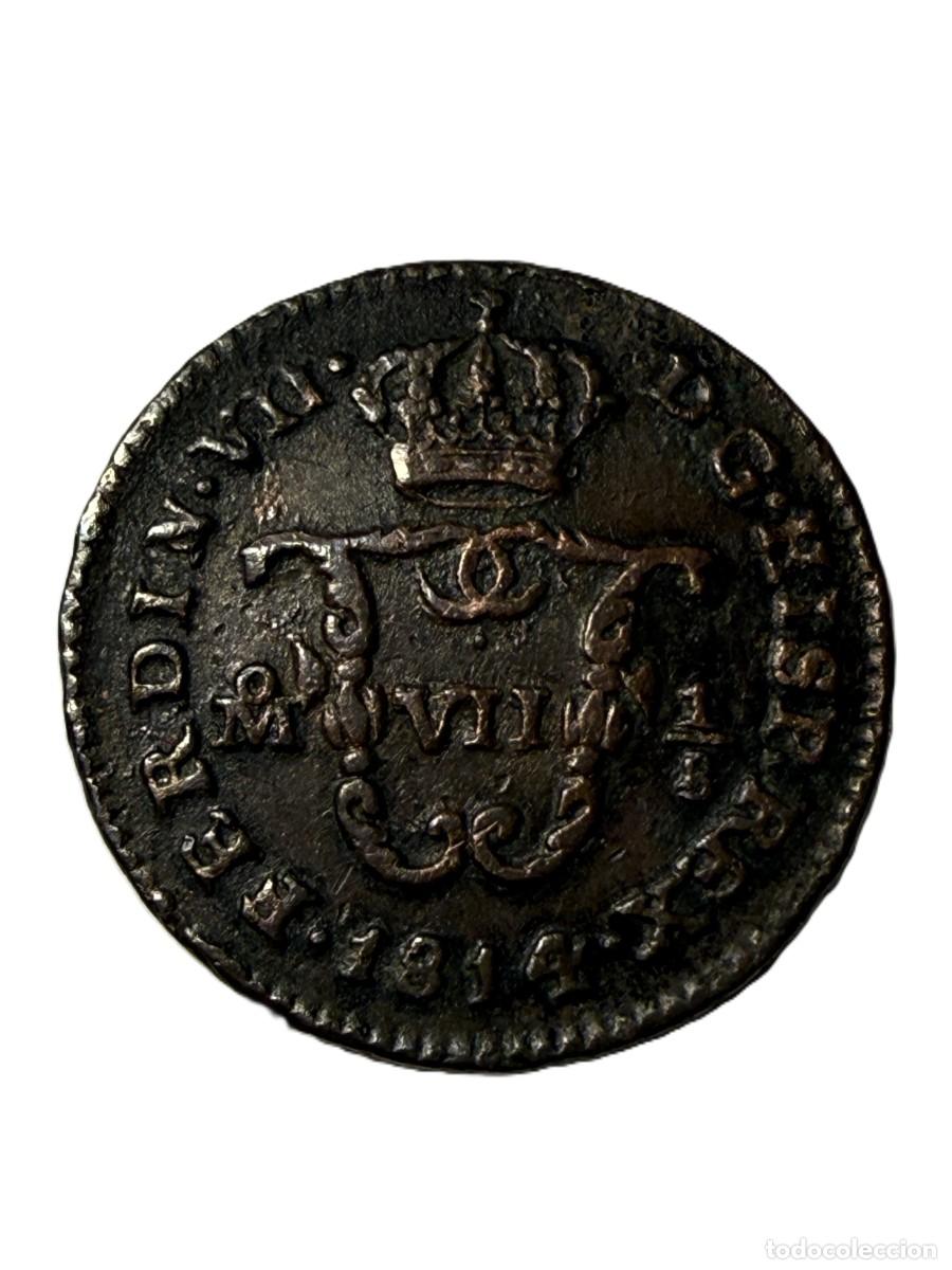 Monedas de Espa&ntilde;a: Fernando VII. Un octavo. M&eacute;xico. 1814. - Foto 1