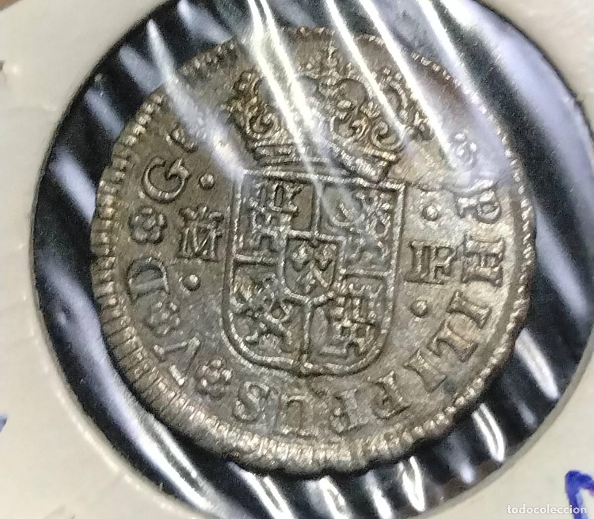 Monedas de Espa&ntilde;a: Felipe V 1/2 medio real 1738 Madrid