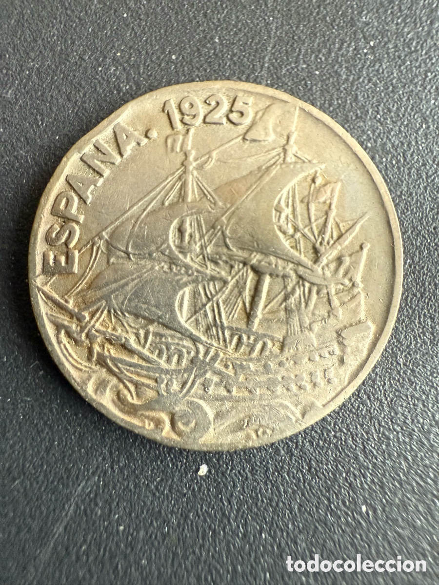 Monedas de Espa&ntilde;a: Moneda. 25 C&eacute;ntimos. 1925 - Foto 1