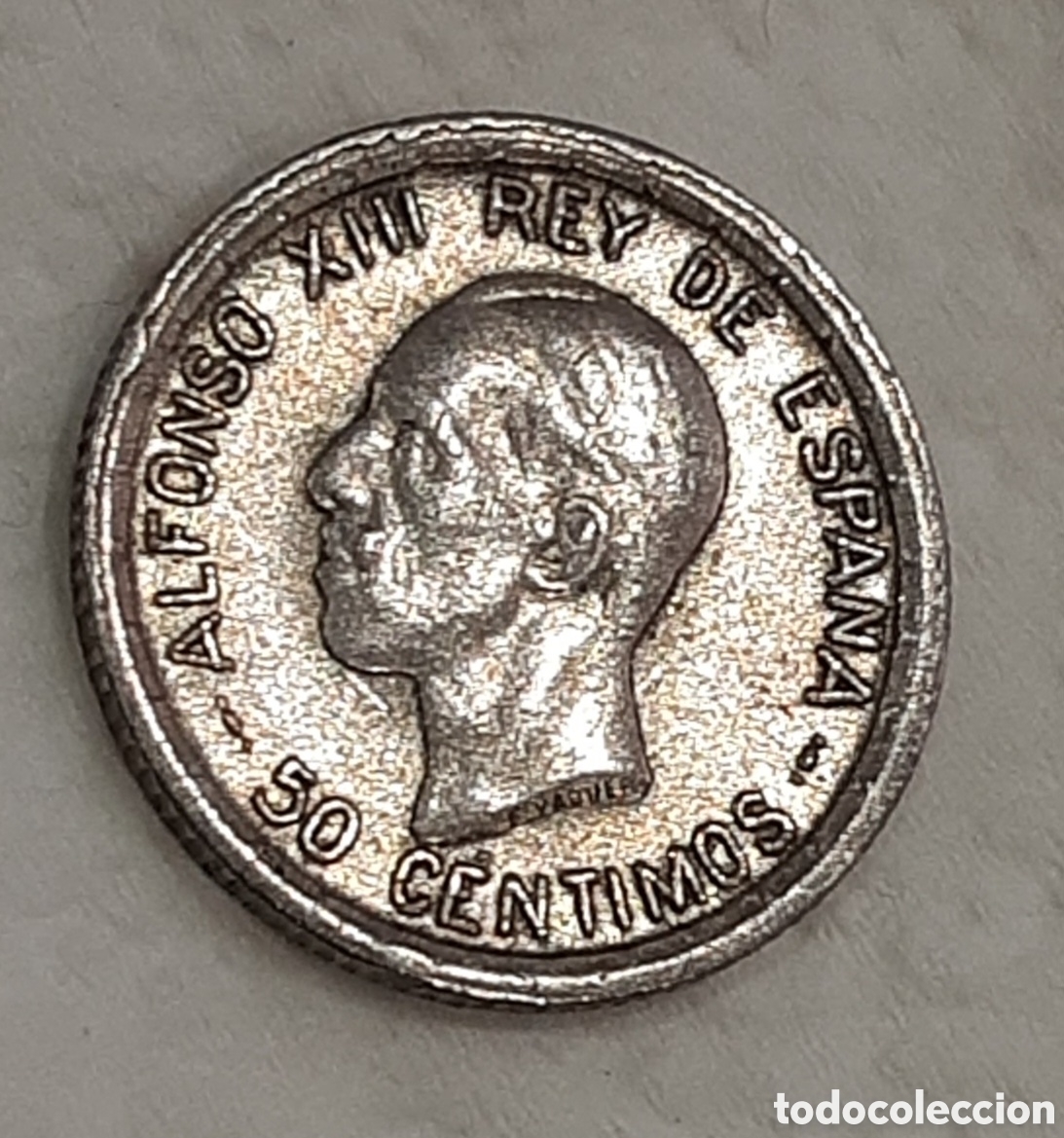 Monedas de Espa&ntilde;a: 50 cent Alfonso XIII - Foto 1