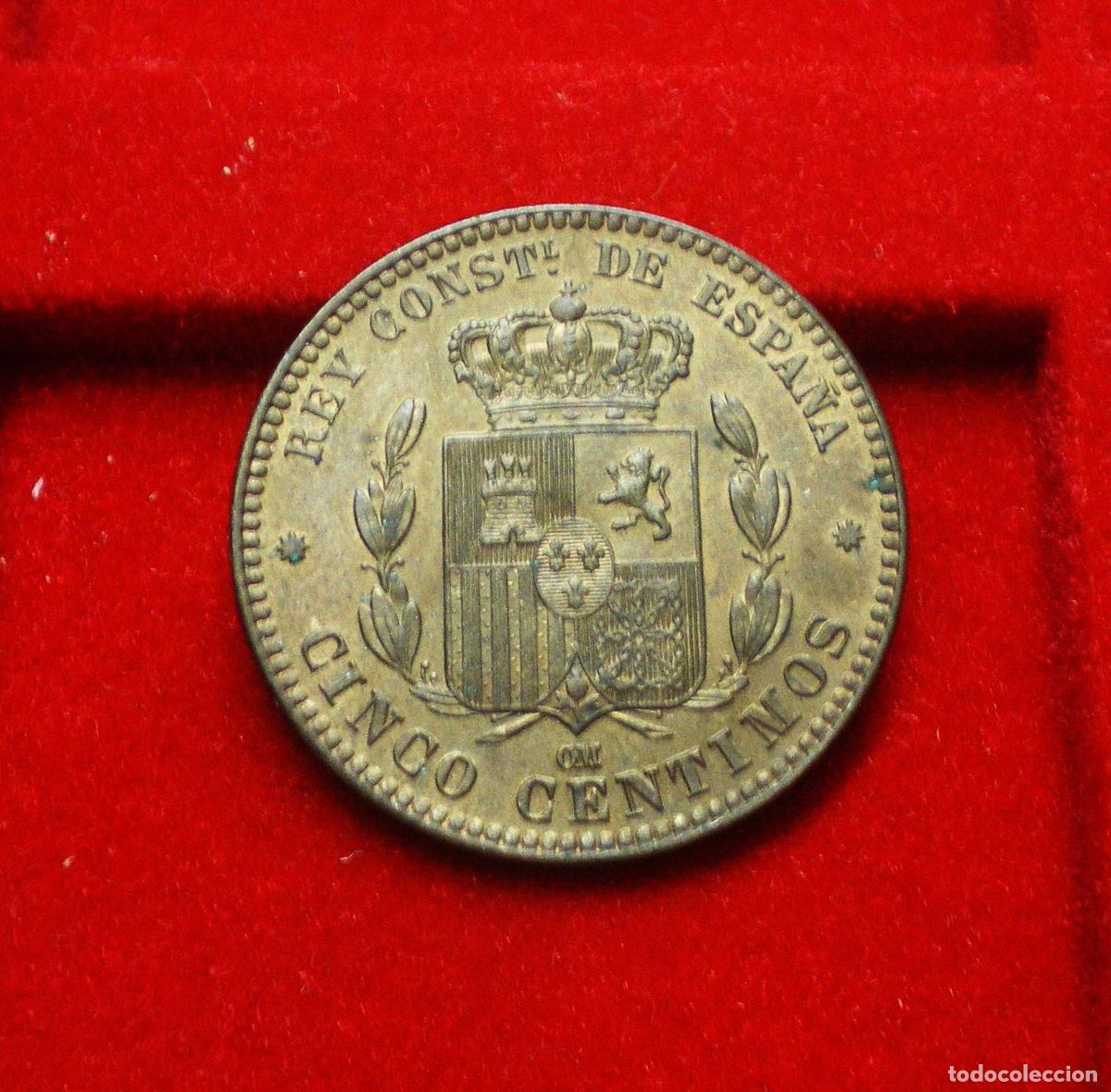 Monedas de Espa&ntilde;a: ALFONSO XII - 5 CENTIMOS 1878 - APROX. S/C - Foto 2