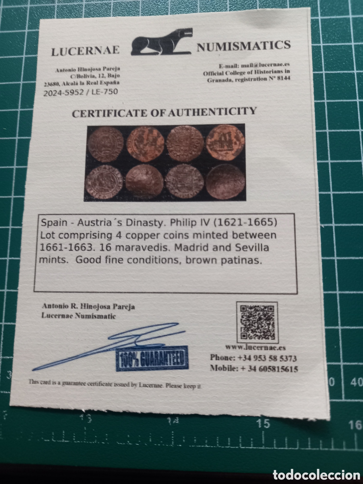 Monedas de Espa&ntilde;a: Espa&ntilde;a 16 maraved&iacute;s 1664 Madrid - Foto 3