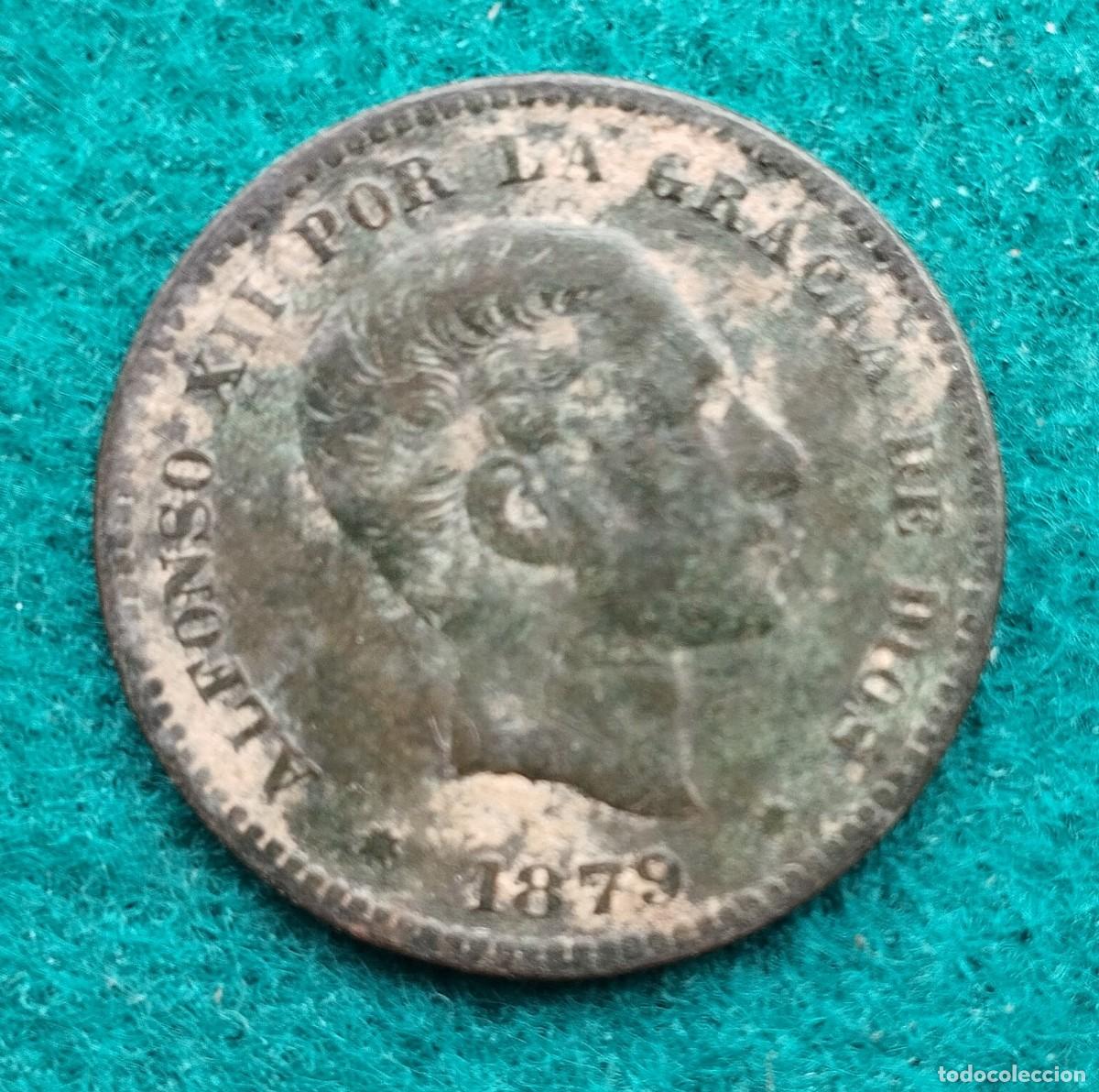 Monedas de Espa&ntilde;a: Moneda 5 centimos Alfonso XII - Foto 1