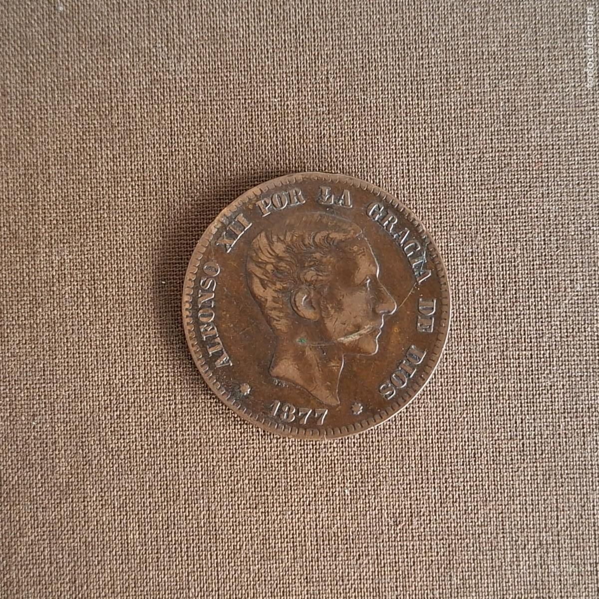 Monedas de Espa&ntilde;a: Moneda 10 Diez c&eacute;ntimos 1877