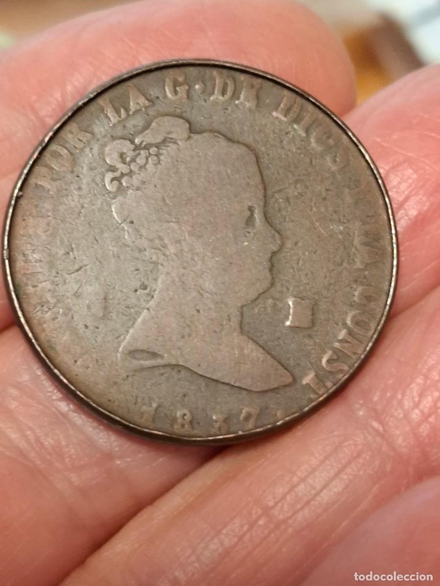 Monedas de Espa&ntilde;a: MONEDA DE 8 MARAVEDIS DE ISABEL II DE 1837 SEGOVIA - Foto 1