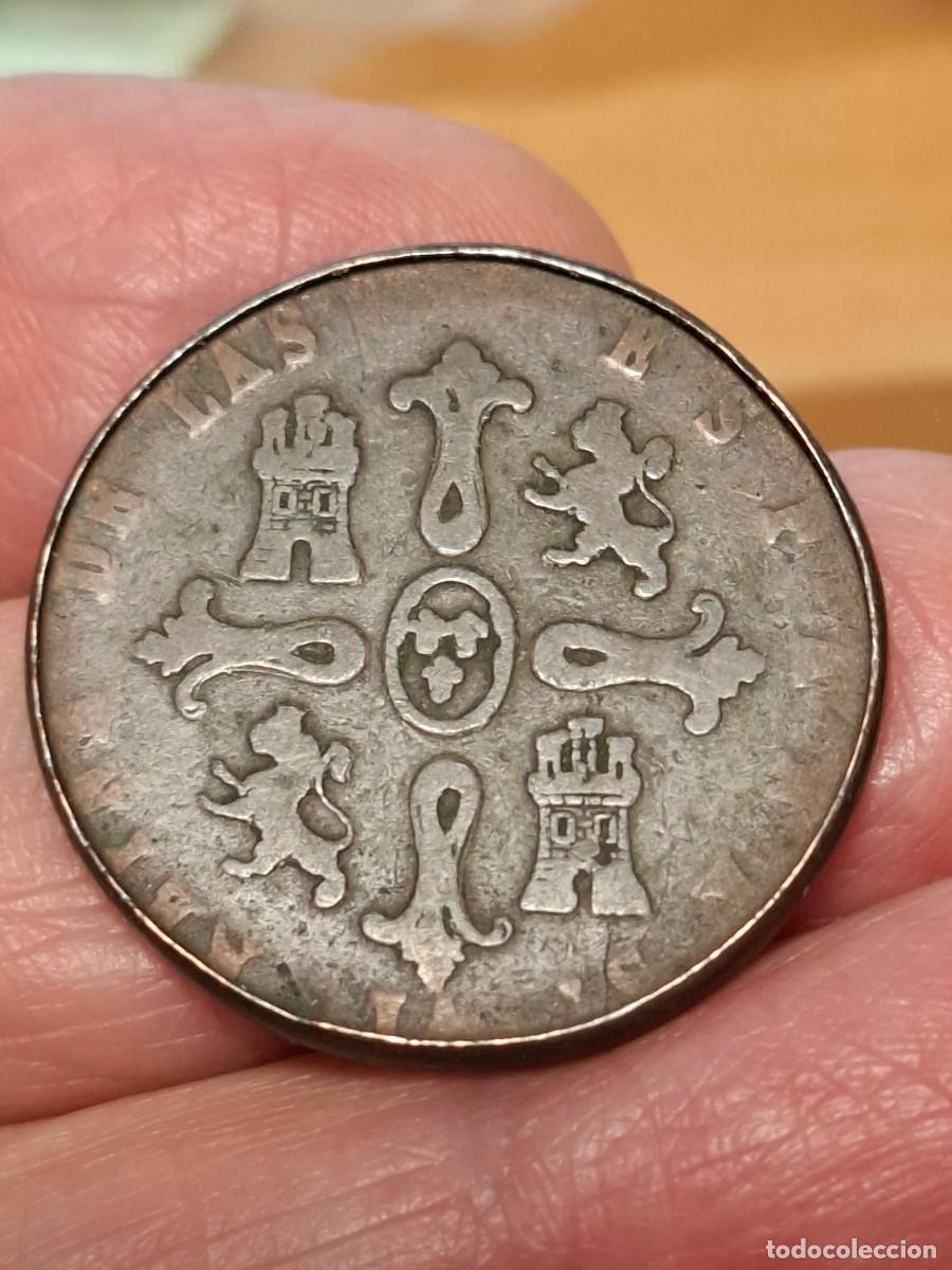 Monedas de Espa&ntilde;a: MONEDA DE 8 MARAVEDIS DE ISABEL II DE 1837 SEGOVIA - Foto 2