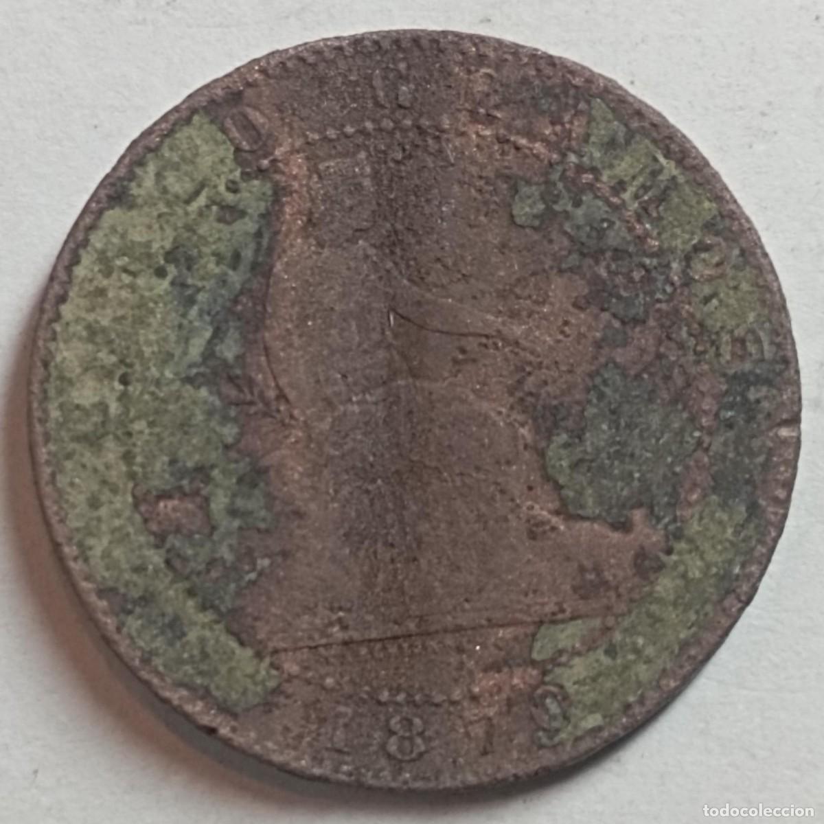 Monedas de Espa&ntilde;a: Moneda de Espa&ntilde;a Gobierno Provisional 5 c&eacute;ntimos de 1870 - Foto 1